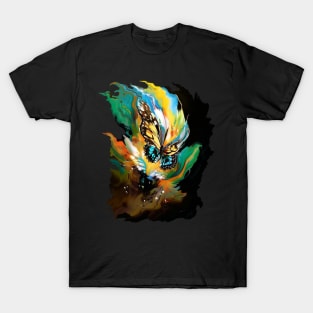 Abstract Butterfly - A Colorful Surreal Artwork T-Shirt